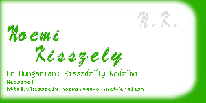 noemi kisszely business card